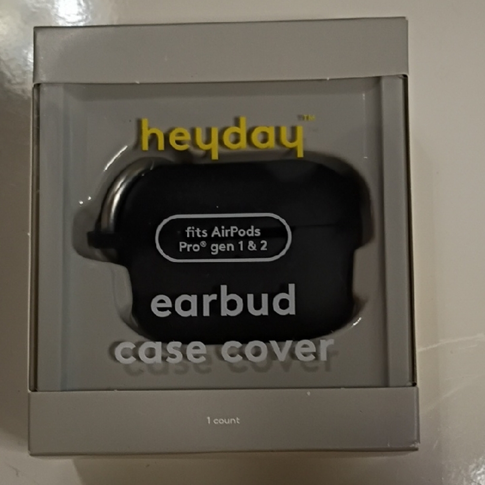 Heyday Black Earbud Case Cover for AirPods Pro
